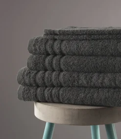 New Handdoek 50 x 100 cm Antraciet - 10 stuks Handdoeken