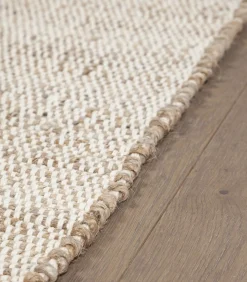 Outlet Handgeweven jute woonkamer- en slaapkamerkleed BELLO Tapijten