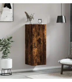 Clearance Hangkast 34,5x34x90 cm gerookt eikenkleurig Meubels