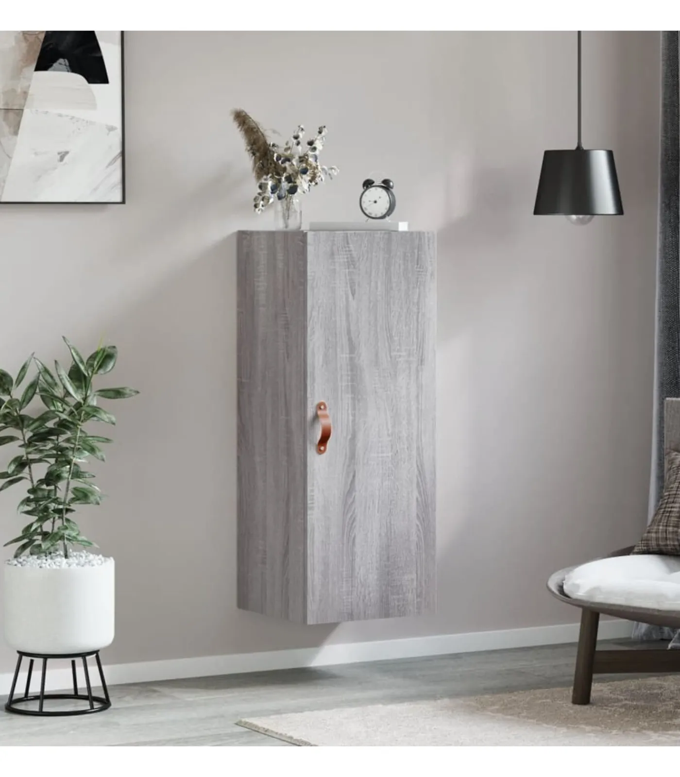 Outlet Hangkast 34,5x34x90 cm grijs sonoma eikenkleurig Meubels