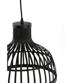 Hot Hanglamp Aliza - Bamboe/Zwart - Ø35cm Hanglampen