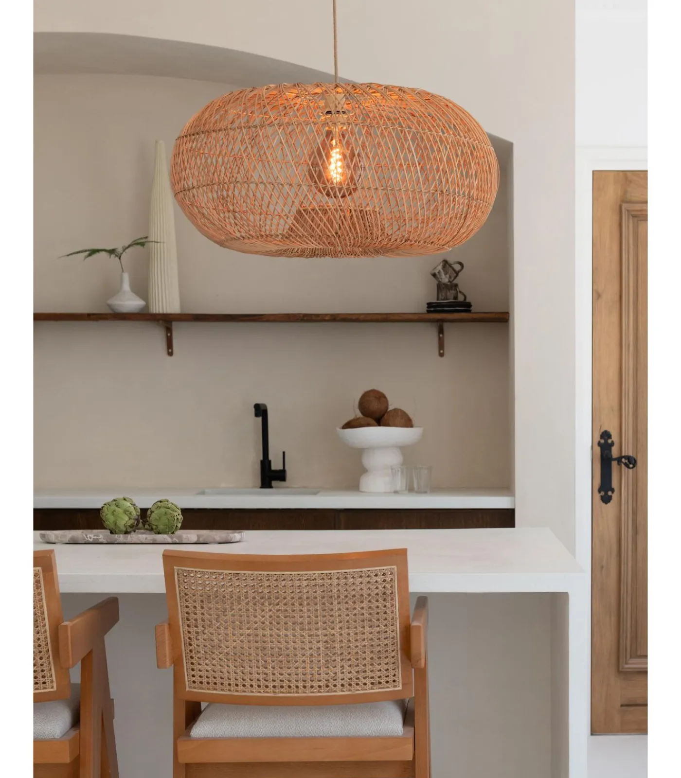Clearance Hanglamp Arizona - Naturel - Ø70cm Hanglampen