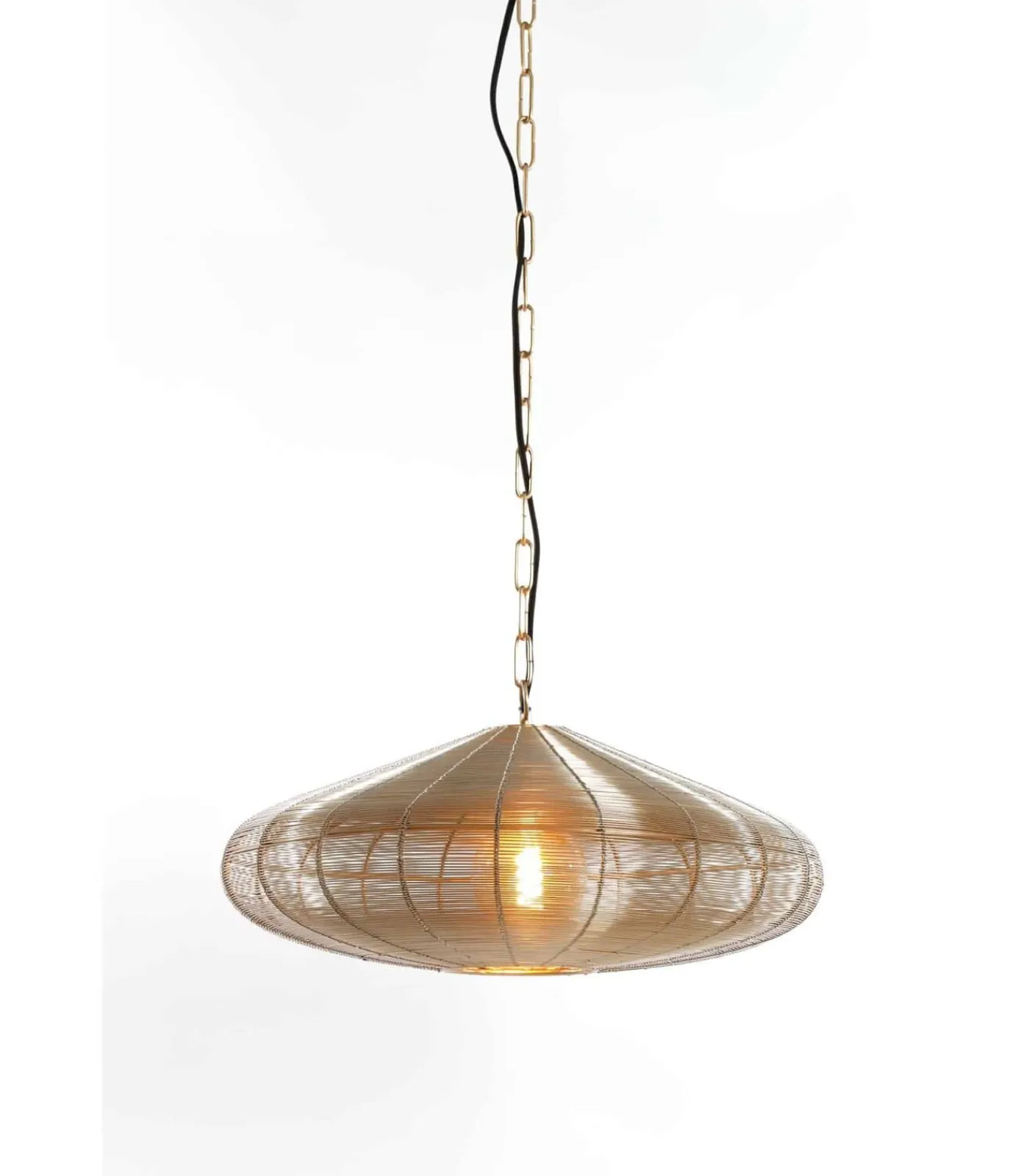 Clearance Hanglamp Bahoto - Goud - Ø51cm Hanglampen