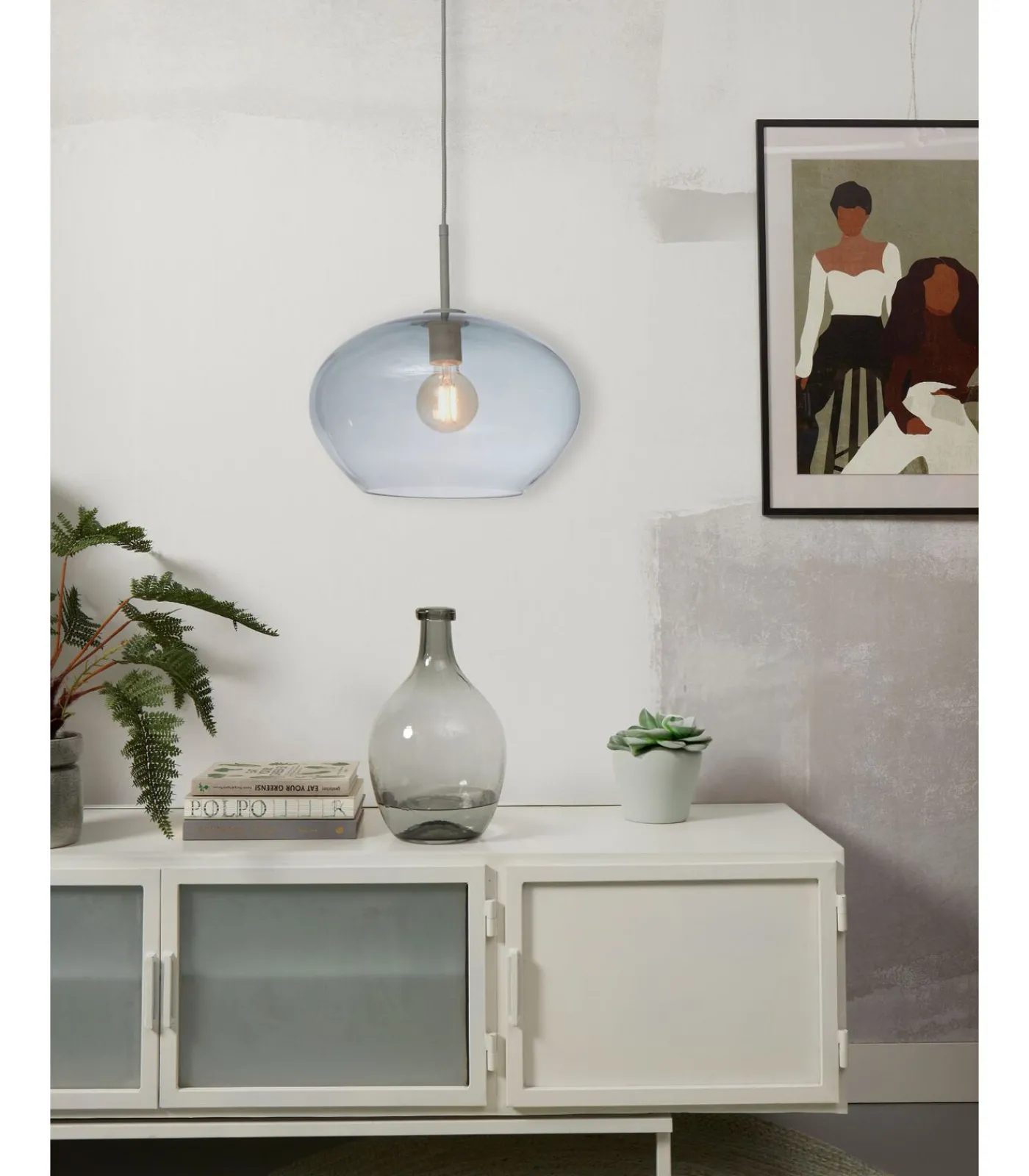 New Hanglamp Bologna - Grijs - 35x35x23cm Hanglampen