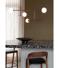 Online Hanglamp Copenhagen - Rood - 97x13x215cm Hanglampen