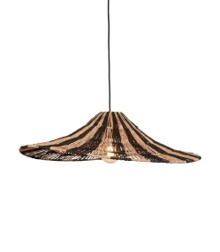 Outlet Hanglamp Cuzco - Zwart/Naturel - 65x65x20cm Hanglampen
