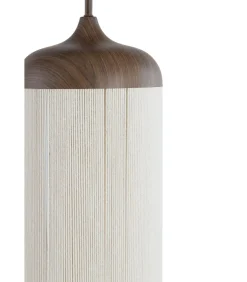 Outlet Hanglamp Dania - Bruin/Crème - Ø27.5x52cm Hanglampen