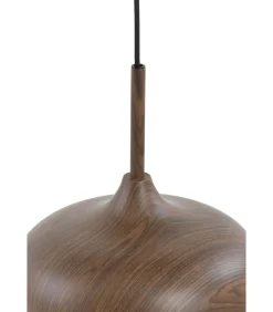 Outlet Hanglamp Dania - Bruin/Crème - Ø27.5x52cm Hanglampen