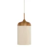 Clearance Hanglamp Dania - Naturel/Crème - Ø16cm Hanglampen