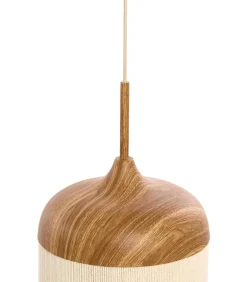 Clearance Hanglamp Dania - Naturel/Crème - Ø16cm Hanglampen