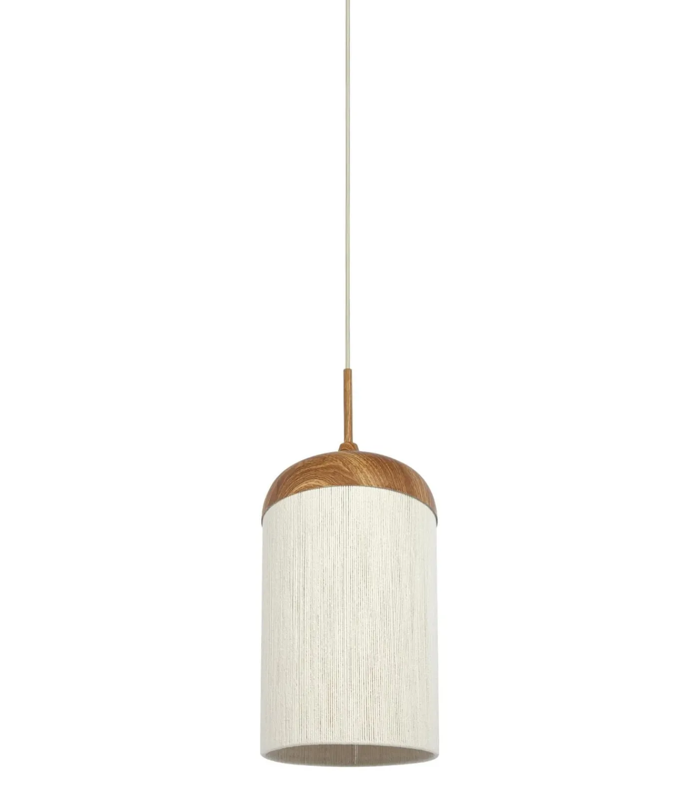 New Hanglamp Dania - Naturel/Crème - Ø27.5x52cm Hanglampen