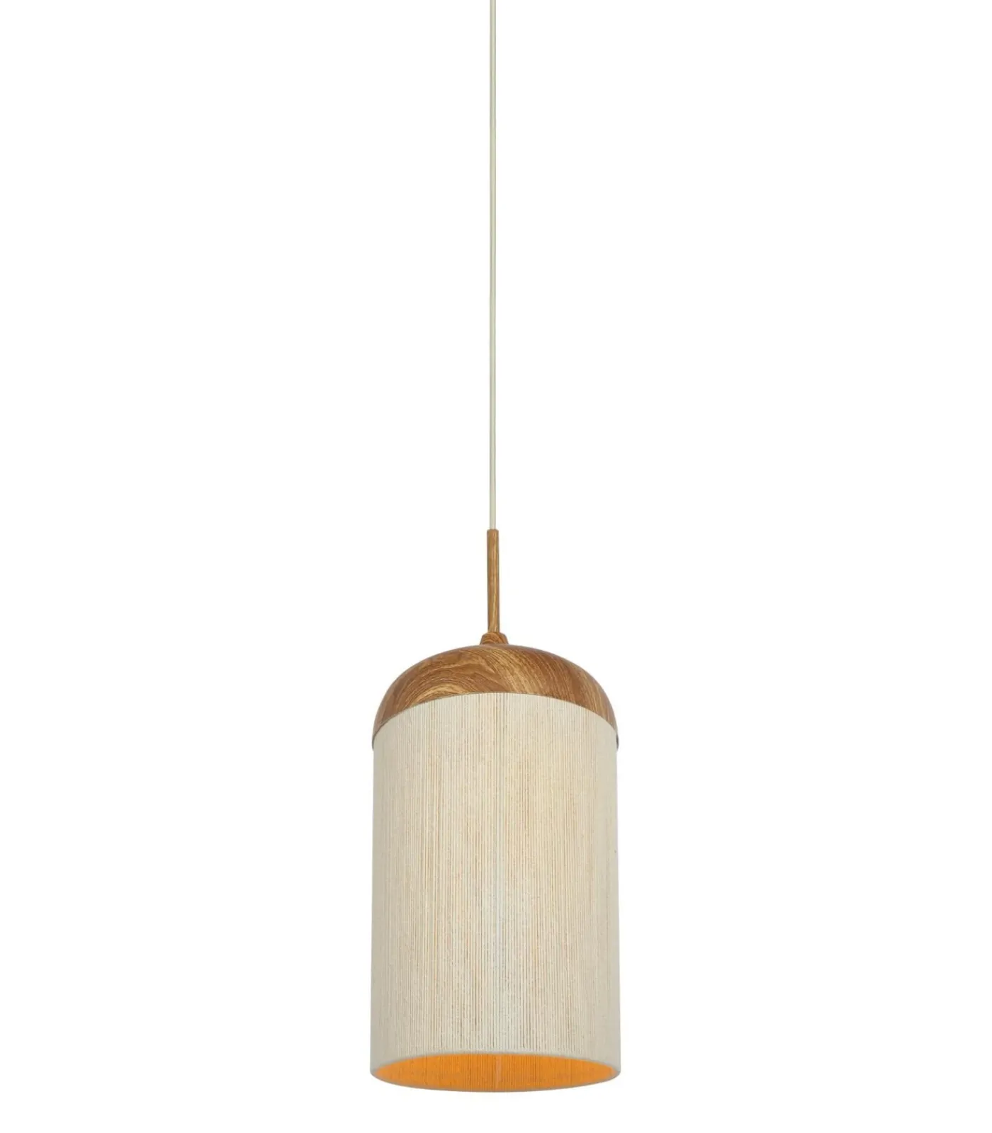 New Hanglamp Dania - Naturel/Crème - Ø27.5x52cm Hanglampen