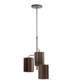 Discount Hanglamp Edisa - Bruin - Ø48cm Hanglampen