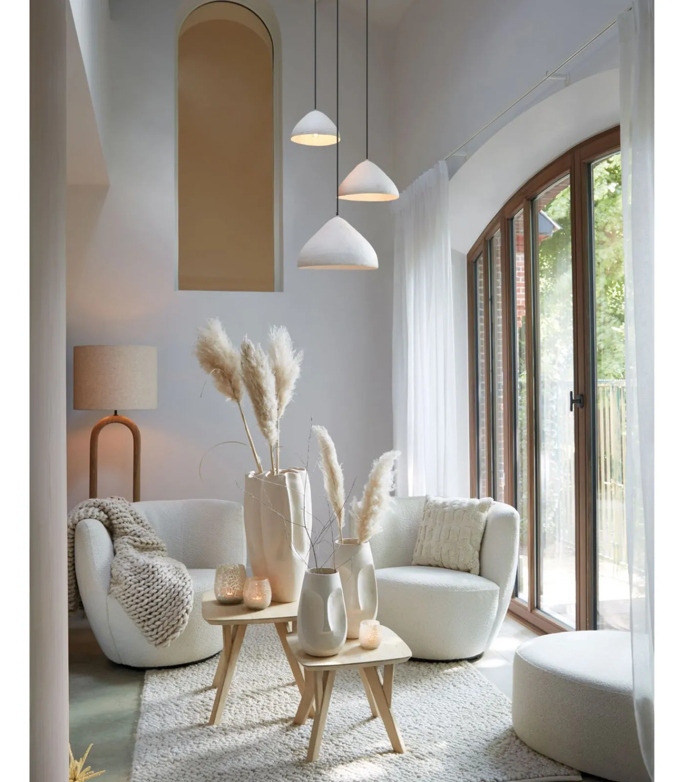 Hot Hanglamp Elimo - Wit - Ø25cm Hanglampen