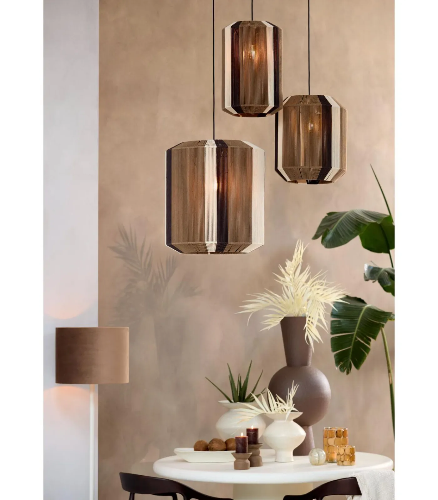 Hot Hanglamp Kozana - Donkerbruin - Ø48cm Hanglampen