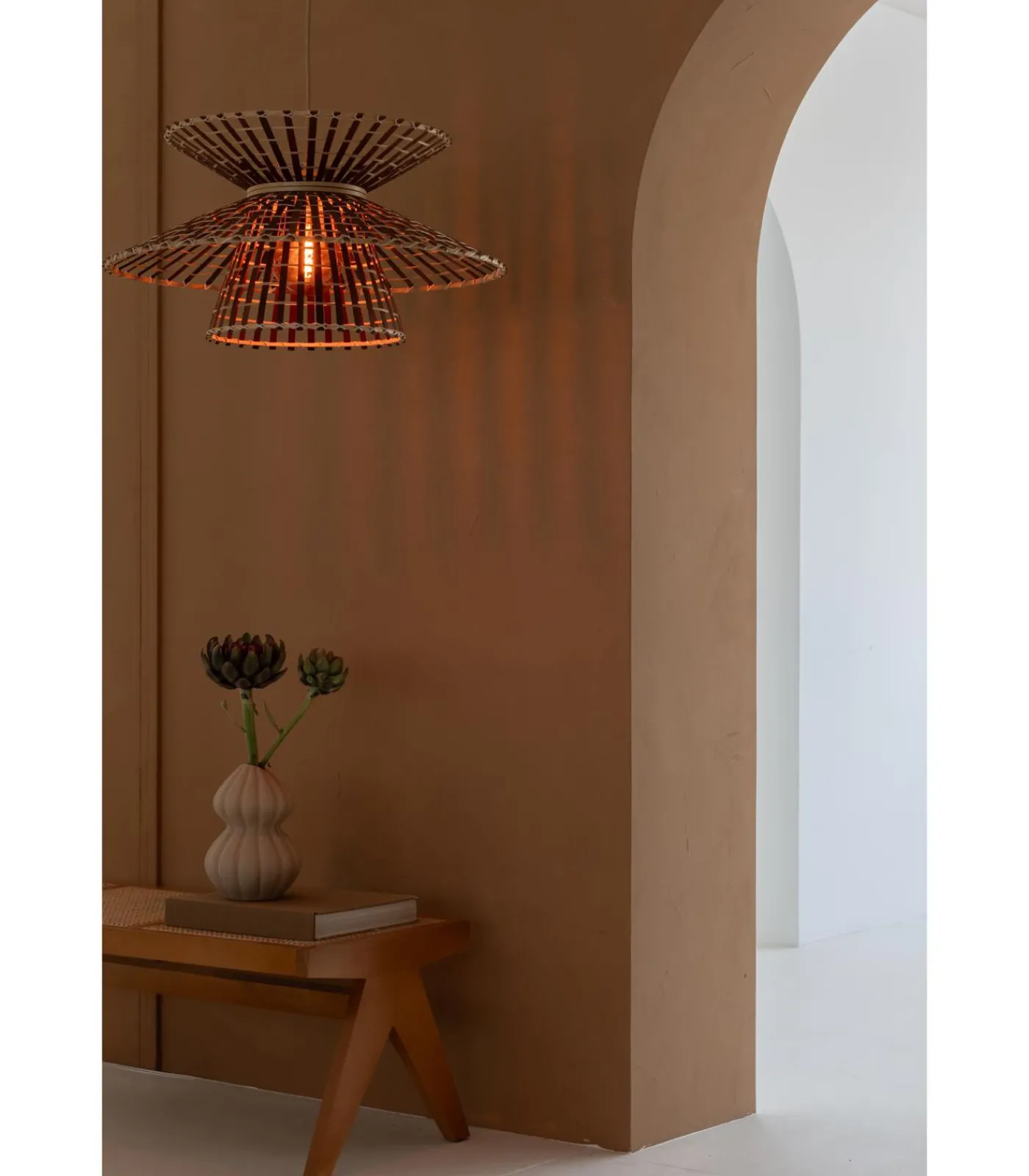 Clearance Hanglamp Machupicchu - Naturel - Ø57cm Hanglampen