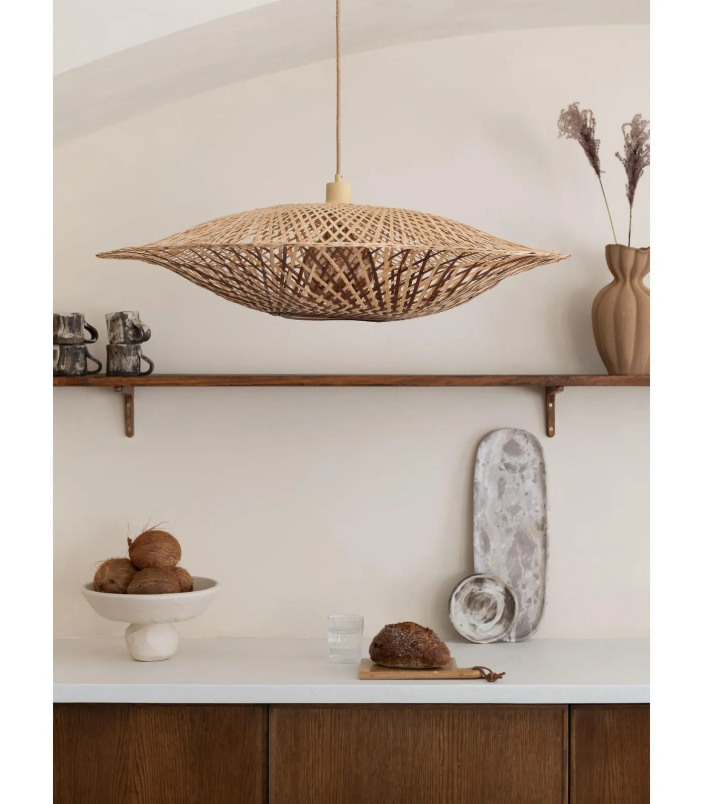 Discount Hanglamp Madura - Naturel - Ø22cm Hanglampen