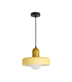 Hanglamp Opaco Grato - Geel - 25x25x23cm Hanglampen