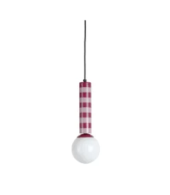 Outlet Hanglamp Rayado - Paars - 12x12x38cm Hanglampen