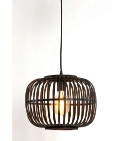 Online Hanglamp Sassa - Bamboe/Zwart - Ø34cm Hanglampen