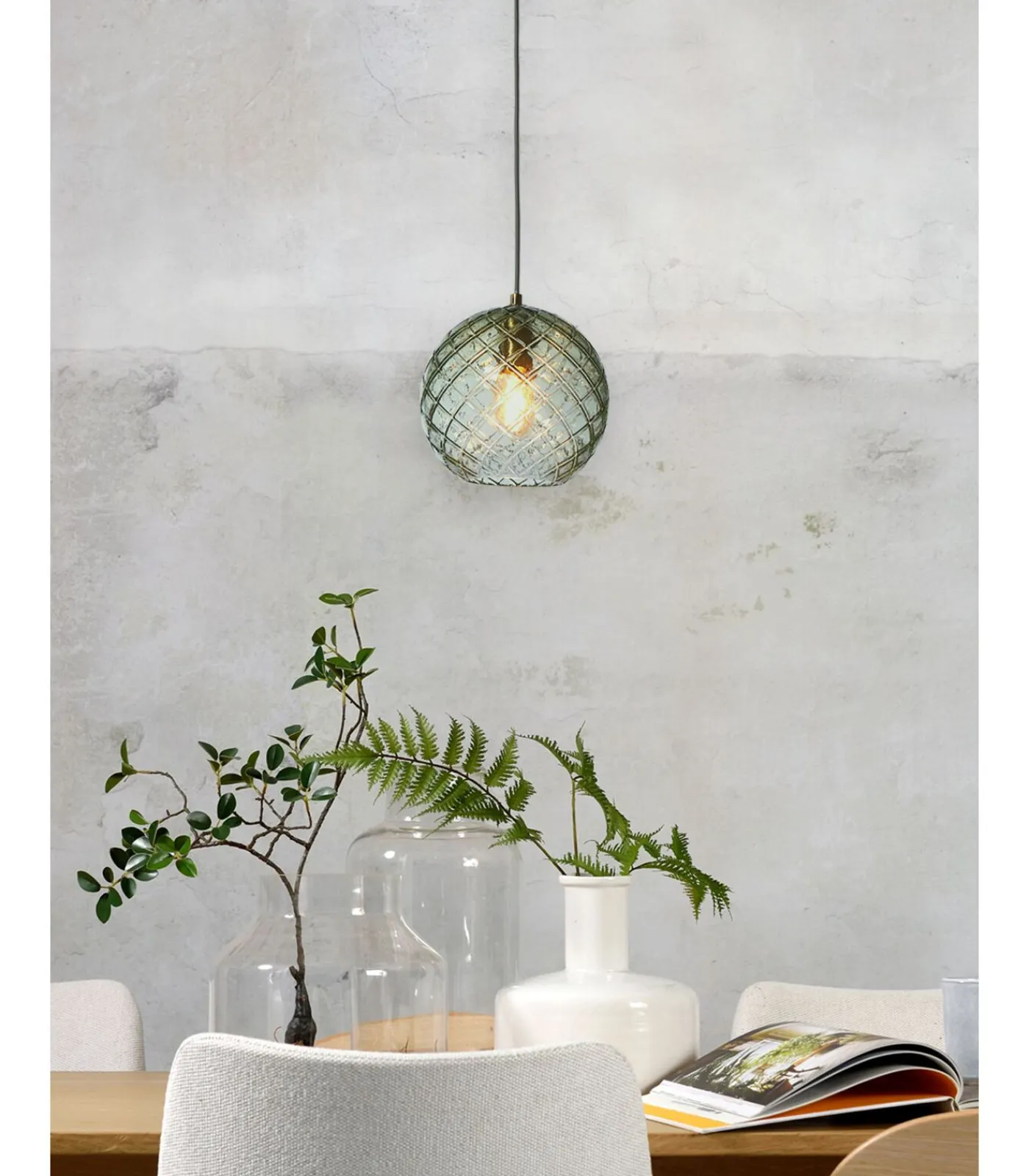 Discount Hanglamp Venice - Groen - Ø22cm Hanglampen