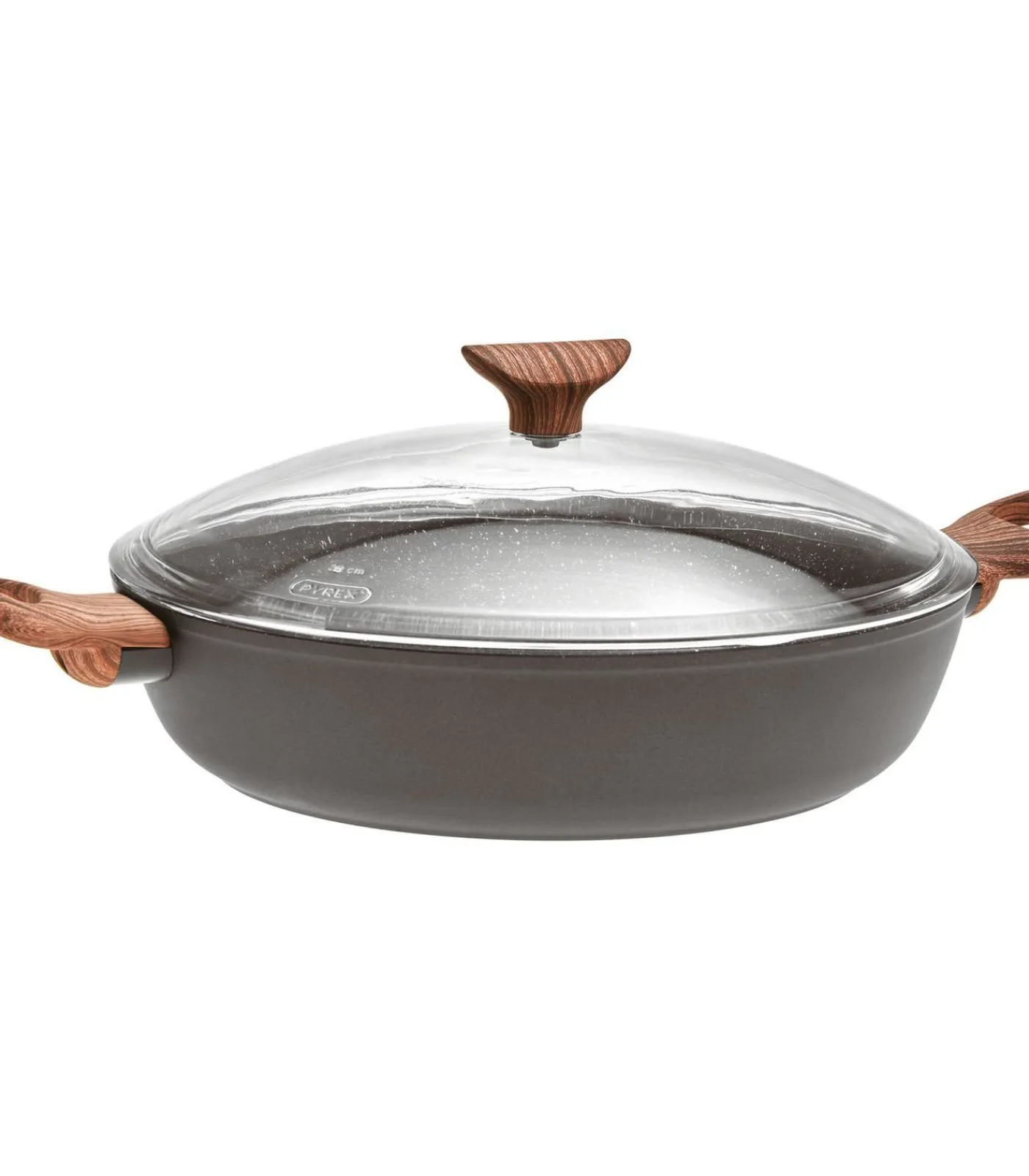 Hot Hapjespan Rock 'n' Rose - Zwart - ø 28 cm / 3.6 liter - standaard anti-aanbaklaag Potten & Pannen