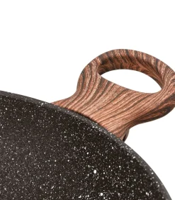 Hot Hapjespan Rock 'n' Rose - Zwart - ø 28 cm / 3.6 liter - standaard anti-aanbaklaag Potten & Pannen