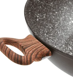 Hot Hapjespan Rock 'n' Rose - Zwart - ø 28 cm / 3.6 liter - standaard anti-aanbaklaag Potten & Pannen