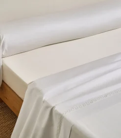 Outlet HERITAGE Blanc - Laken Satijn katoen Lakens