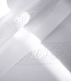 HERITAGE Blanc - Dekbedovertrek Satijn Katoen Dekbedovertrekken