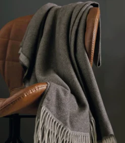 Sale HIMALAYA ébène - Plaid Kasjmier Bedspreien