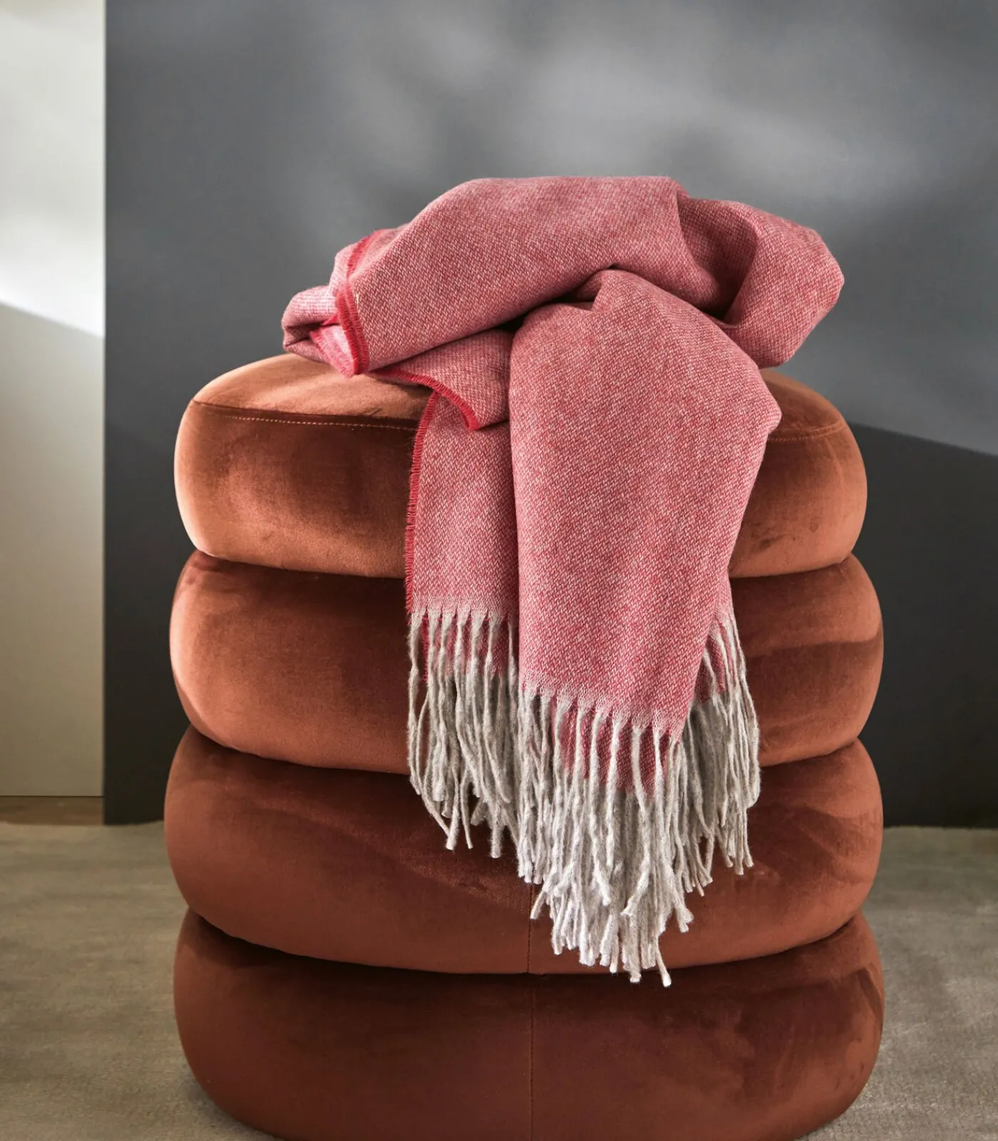 HIMALAYA bois de rose - Plaid Kasjmier Bedspreien