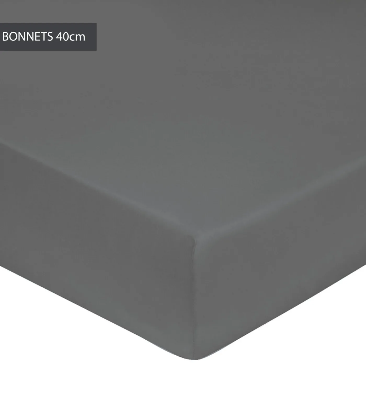 Online Hoeslaken ardoise - Satijn katoen Hoeslakens