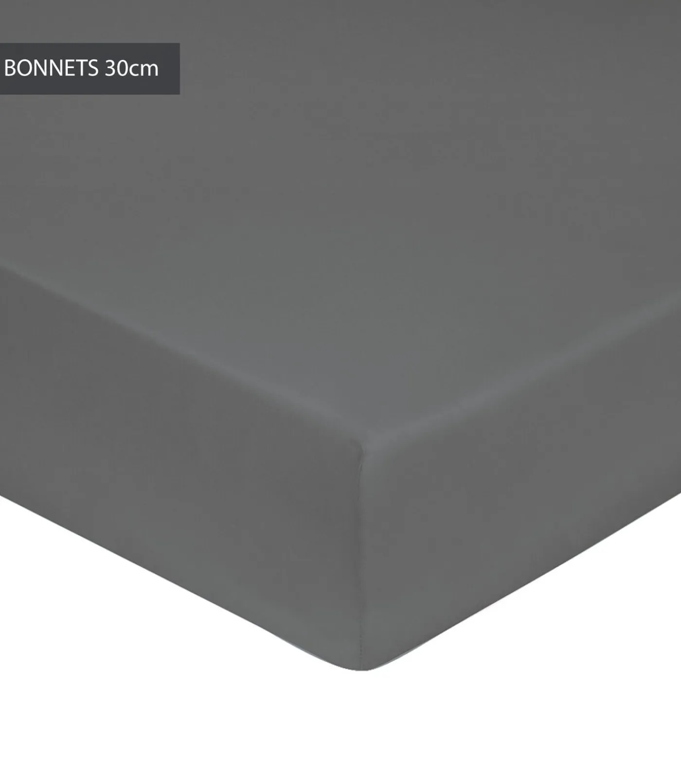 Hoeslaken ardoise - Satijn katoen Hoeslakens