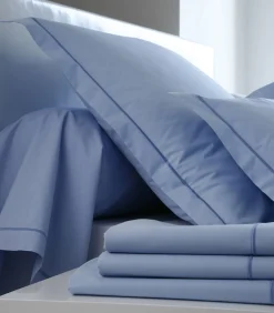 New Hoeslaken bleu ciel - Perkaal Katoen Hoeslakens
