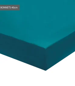 Hot Hoeslaken bleu paon - Satijn katoen Hoeslakens