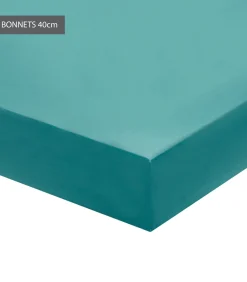 Best Hoeslaken celadon - Satijn katoen Hoeslakens