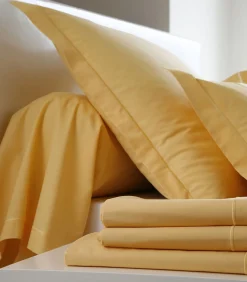 Hoeslaken curry - Perkaal Katoen Hoeslakens