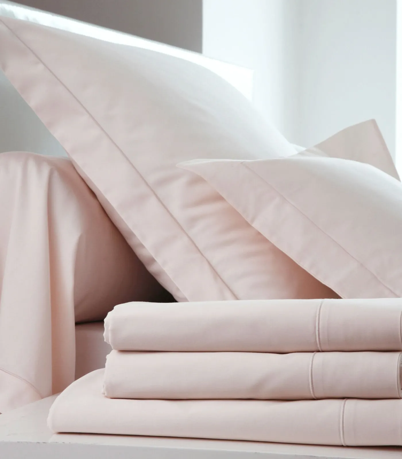 Sale Hoeslaken guimauve - Satijn katoen Hoeslakens