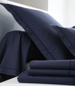 Clearance Hoeslaken Navy - Perkaal Katoen Hoeslakens