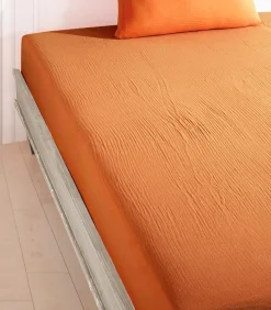 Outlet Hoeslaken 140x190 cm katoen gaas mousseline Hoeslakens