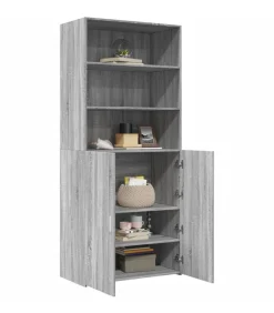 Online Hoge kast 80x42,5x185 cm bewerkt hout grijs sonoma eikenkleurig Meubels