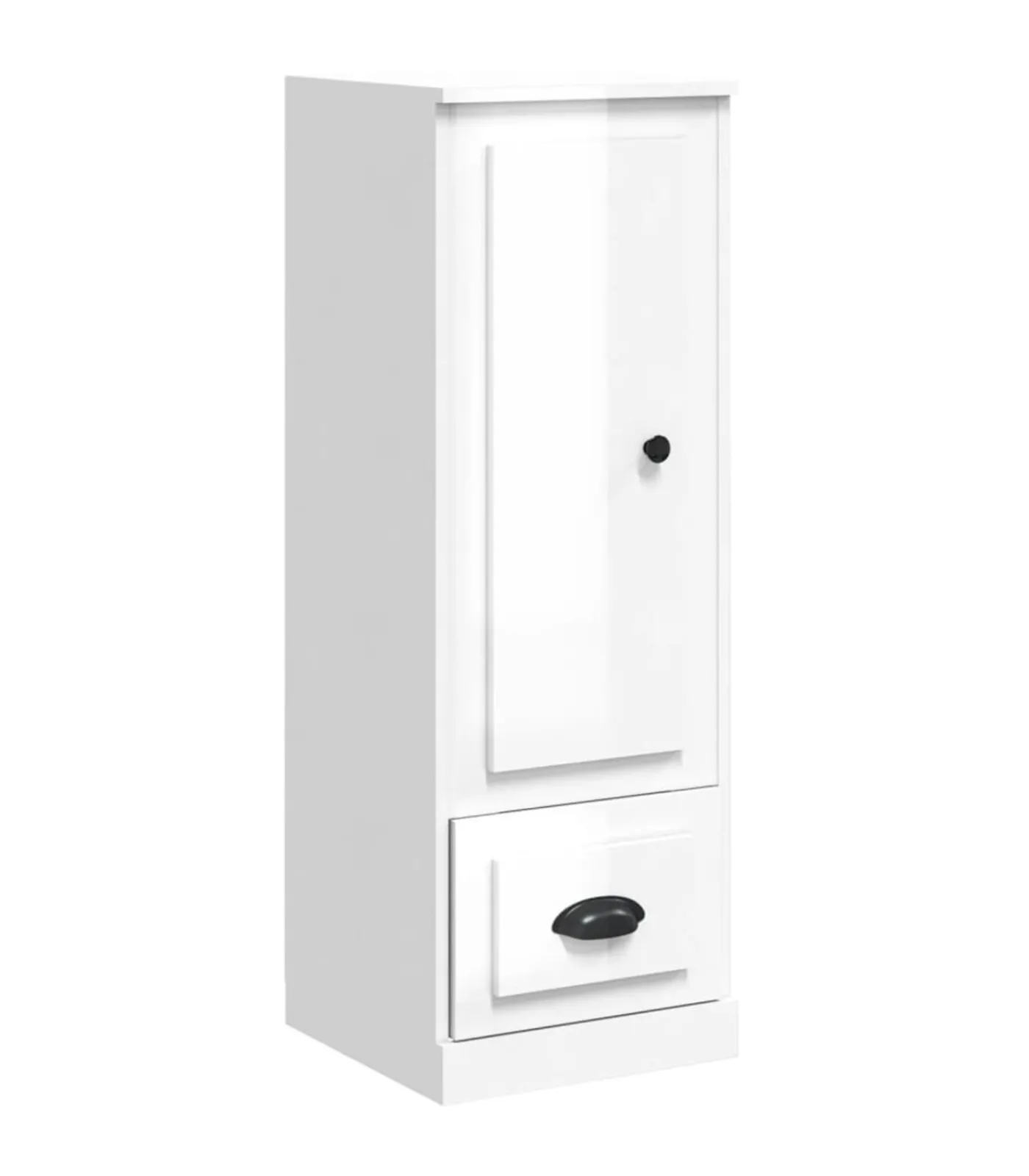 Sale Hoge kast 36x35,5x103,5 cm bewerkt hout hoogglans wit Meubels