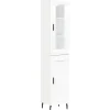 Discount Hoge kast 34,5x34x180 cm bewerkt hout wit Meubels