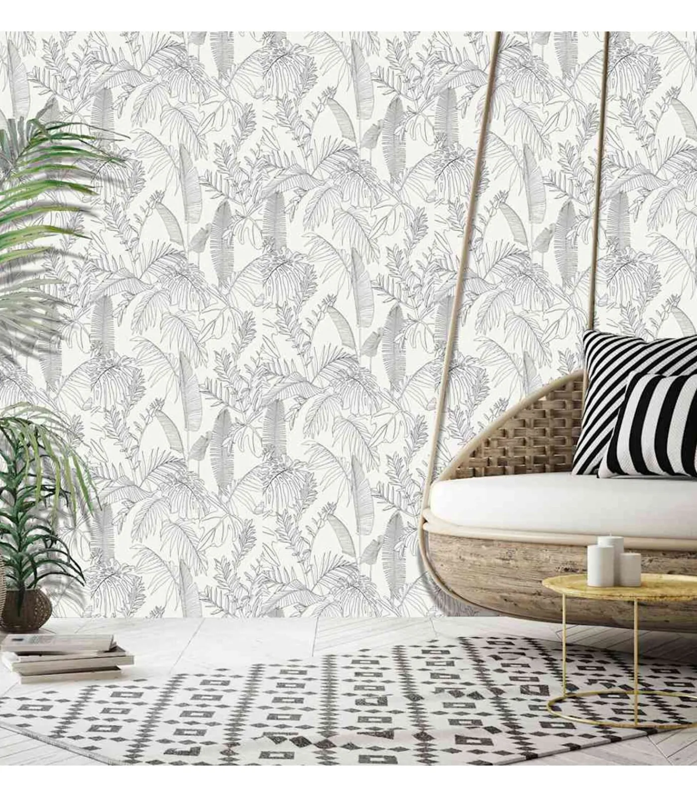 Online HOLLANDSE WANDBEKLEDING Behang Galapalos Wit Decoratie