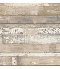 Clearance Homestyle Behang Old Wood bruin en beige Decoratie