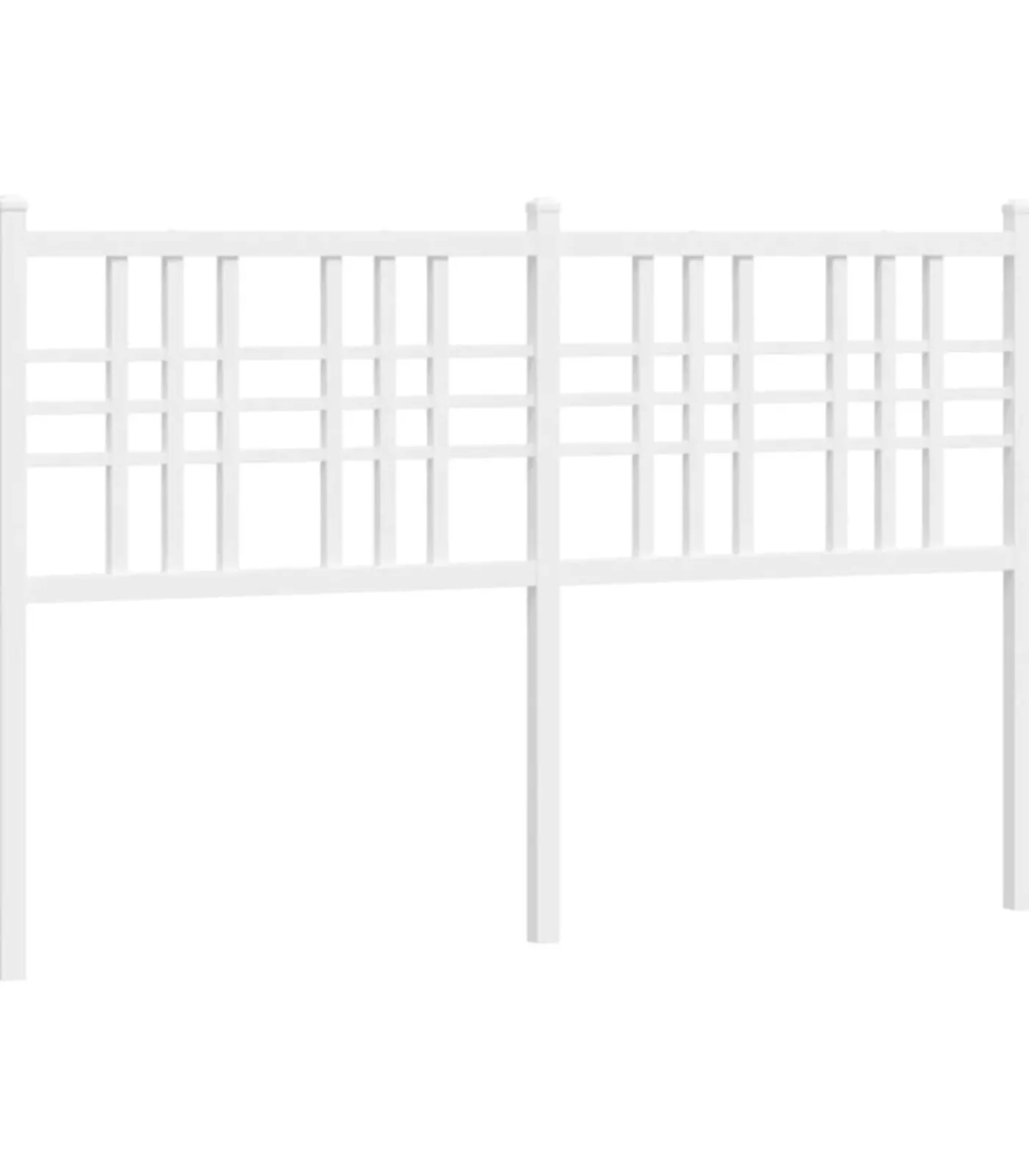 Online Hoofdbord 137 cm metaal wit Bedden