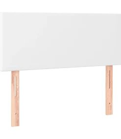 Online Hoofdbord LED 80x5x78/88 cm kunstleer wit Bedden