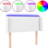 Online Hoofdbord LED 83x16x78/88 cm kunstleer wit Bedden
