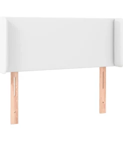 New Hoofdbord met randen 83x16x78/88 cm kunstleer wit Bedden